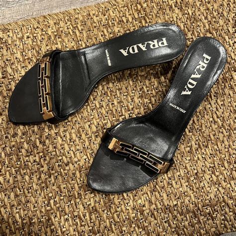 prada kitten heel thong sandal|prada kitten heels vintage.